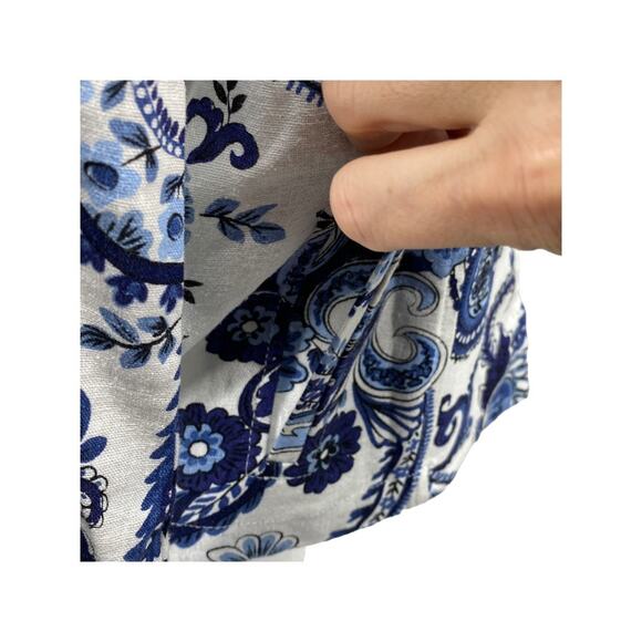 Polished Jones New York Paisley Linen Blend Blazer XS Officecore - Picture 5 of 16